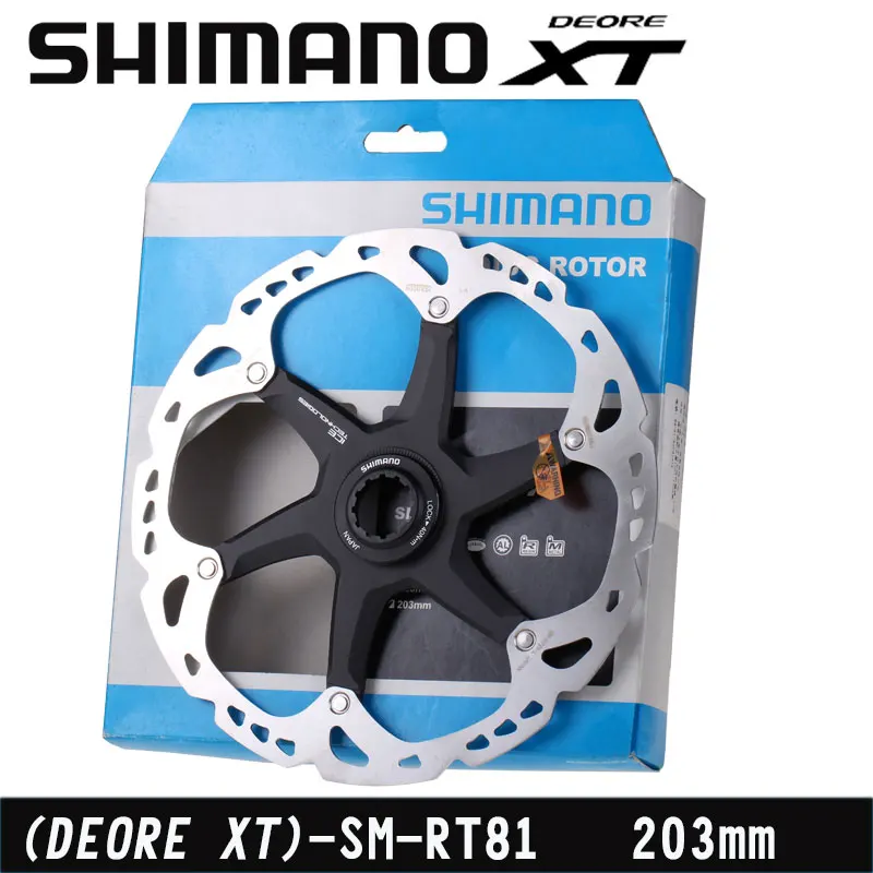 

SHIMANO DEORE XT SM-RT81 Disc Rotor MTB Bike Bicycle Disc Brake Rotor 203mm RT81 CenterLock
