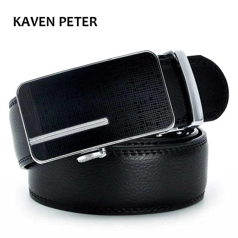 

Men Automatic Buckle Brand Designer Leather Belts Cowskin Luxury Automatic Buckle Leather Belt Alloy Buckle Men Waistband
