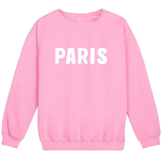 Sugarbaby Paris джемпер унисекс Women Fun Tumblr в стиле хипстер и Свэг модный гранж слоган