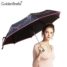 Креативный Зонт С Рисунком бабочки для женщин полностью автоматический 3 складной зонт для защиты от ветра вес от солнца подарки для путешествий