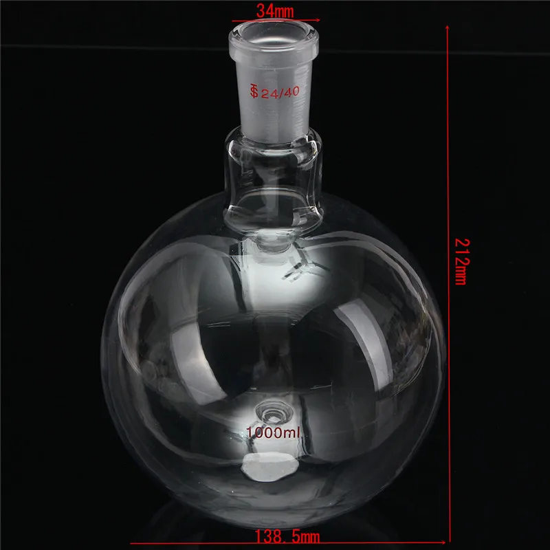 Колба капельная. Round bottom glass flask, 1000ml, 24/40. колба круглодонная 10 л. колба лабораторная 1000. колба из боросиликатного стекла.