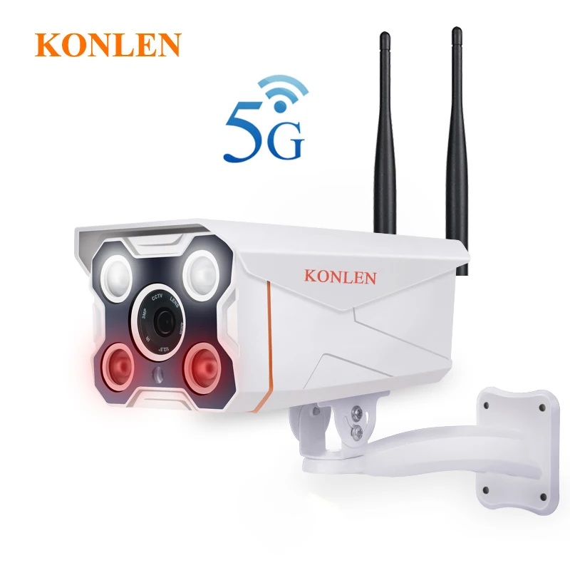 KONLEN 5G 2 4G wifi камера безопасности IP наружная 1080P Camhi IMX323 Hi3518e пуля Цвет ночного