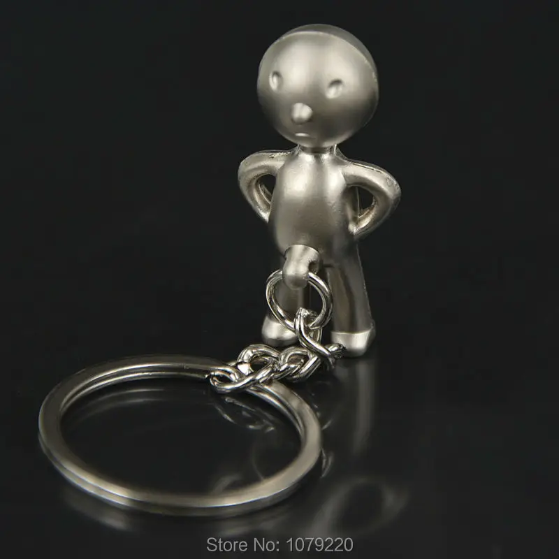 HJ Funny Boy Waist Zinc Alloy Bag Charms Car Keyring Fashion Jewelry