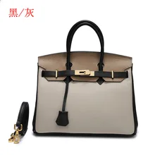 New genuine l leather female bag top layer cowhide color lychee platinum bag handbag fashion trend diagonal shoulder bag fashion leather handbags big bag top layer leather handbag ladies shoulder bag platinum bag tide
