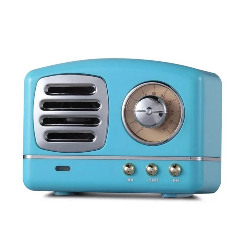 

Wireless Bluetooth Speaker HiFi Sound Effects Mini Bluetooth Speakers Nostalgic Heavy Bass 3D Stereo Surround Support TF USB FM