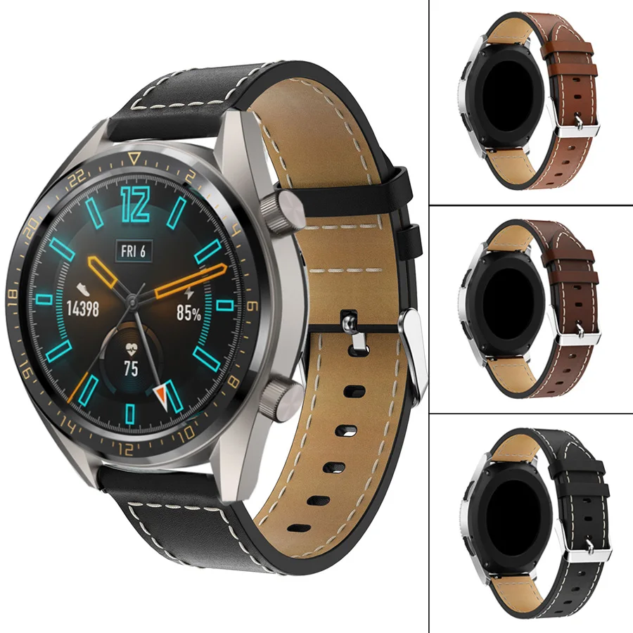 Кожаный ремешок для часов HUAWEI WATCH GT сменный Браслет Для Xiaomi Huami Amazfit 2/2S|Ремешки