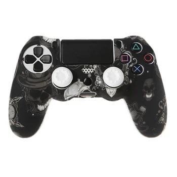 

Gamepad Controller Silicone Sleeve Guard Protective Cover + 2 Grip Caps For PS4