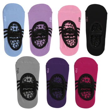 

New 1 Pair Sports Yoga Slipper Women Anti Slip Cotton Cycling Socks Ladies Pilates Socks Ballet Heel Protector Yoga Dance Socks