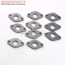 10PC Intake Manifold Spacer Gasket for 139QMB GY6 50cc Scooter Moped ATV 4T