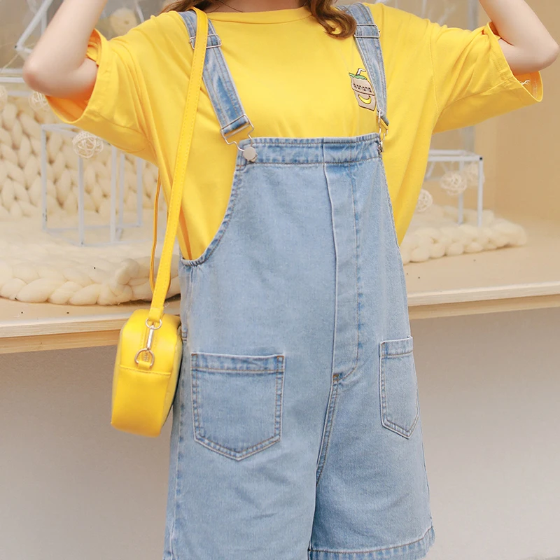 

17zp Belted Jeans Women's Spring And Summer 2019 Korean Version Of Loose Wide Legs Large Size Fashion Personality Suspenders