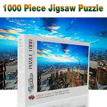 Декорации Шанхай в Китае деревянные головоломки для взрослых 1000/1500 штук головоломки Развивающие игрушки сборка украшения