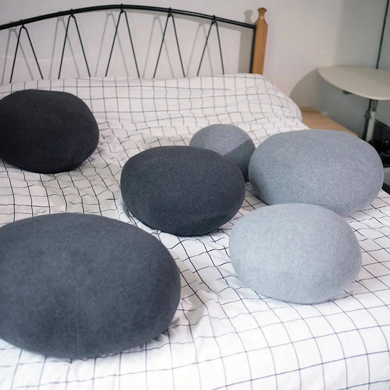 

Simanfei Cushion Cobblestone Fashion Comfortable Sofa Solid Pillow Bed Soft Bag Modern Minimalist Creative Cushion Lumbar