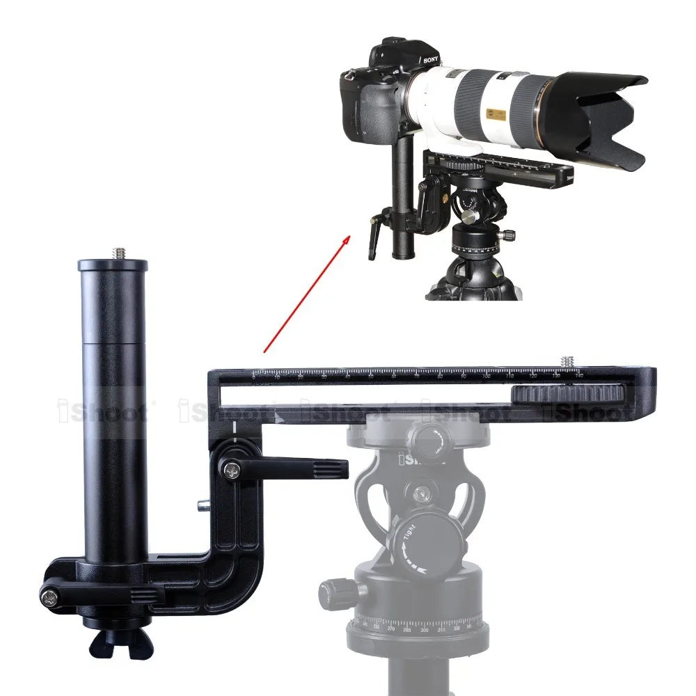 Telephoto Lens Bracket Long Focus Long Zoom Support with 20cm Quick
