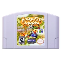 N64Game Harvest Moon 64 Video Game Cartridge Console Card English Language US Version (Can Save)
