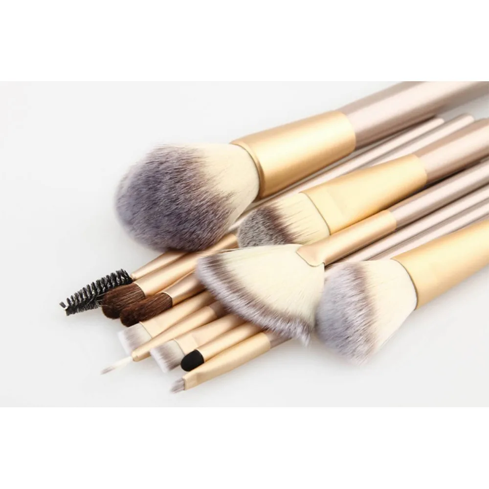 18 Pcskits Professional Cosmetic Makeup Brush Set Foundation Powder Eyeliner Make-up Brushes Toiletry Kit maquiagem +PU leather (21)