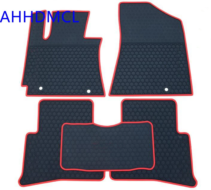 AHHDMCL Car Rubber Floor Mat Non Slip Mats Feet Rugs For Hyundai Tucson