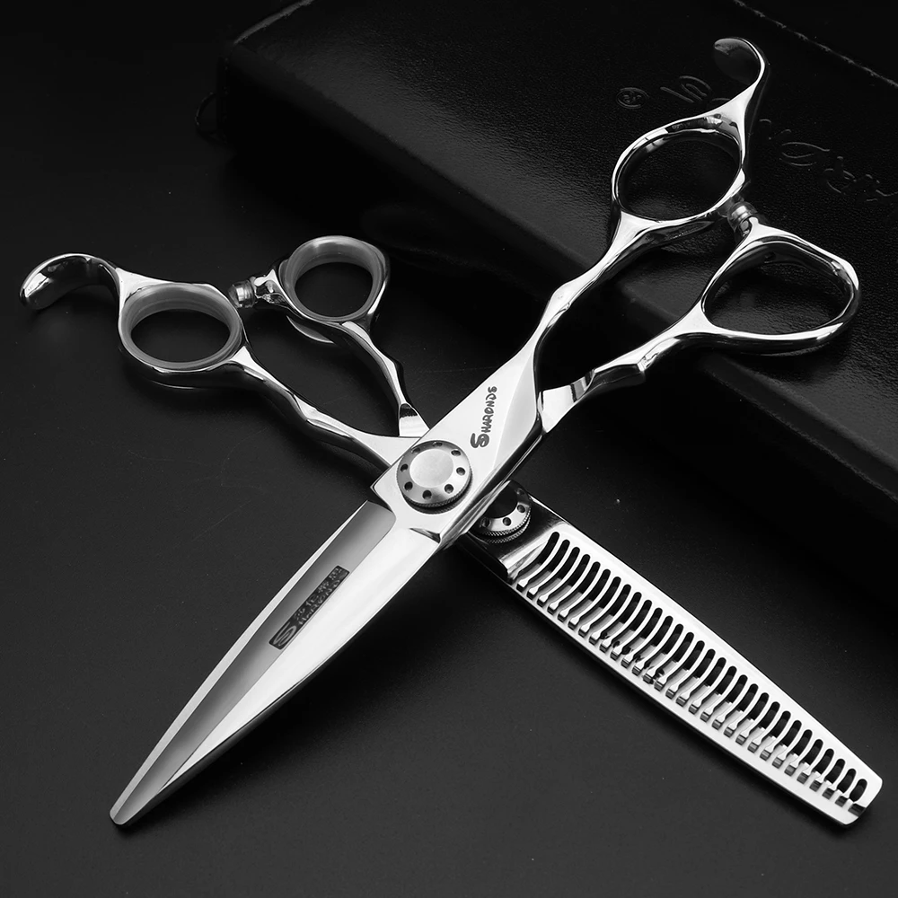 SHARONDS 6 дюймов Профессиональный парикмахерский магазин ножницы японский 440c сталь стрижка резка ножницы филировочные ножницы для мужчин и женщин
