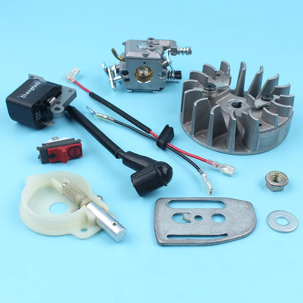 Carburetor Flywheel Ignition Coil Oil Pump Kit For HUSQVARNA 137 141 E