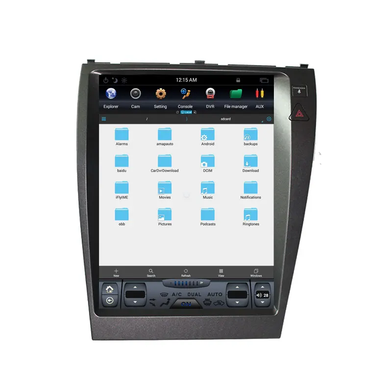 Sale Tesla style Android 8.1 Car GPS Navigation head unit multimedia radio tape recorder no DVD player radio For Lexus ES ES240 ES350 2