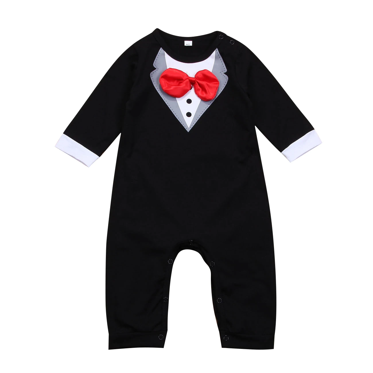 

IMCUTE Newborn Baby Boy Bow Tie Gentleman Jumpsuit Bodysuit Playsuits Clothes Outfits