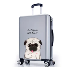 2" 22" 2" 26" чемодан для переноски на колесиках для девочек и детей, розовый, красный, милый багаж, дорожная сумка, сумки на колесиках, Детский чемодан на колесиках