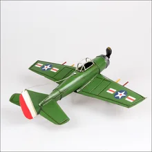 Ретро цветной истребитель винтажная модель автомобиля Оловянная декоративная мебель подарки ремесла MK620 из кованого железа, деловые подарки