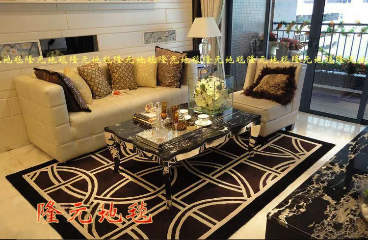 Европейский модный коврик из тесьмы, современные спальни коврики для гостиной, пользовательские акриловые ковры