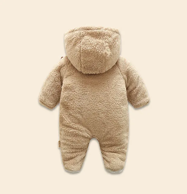  Winter children's wear corduroy bodysuit climbing suit 0-2 - year - old baby padded thick warm cott