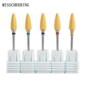 

1pcs Yellow Ceramic 3/32" Nail Art Drill Bit Milling Manicure Cutter File Electric Device Machine Accessory Polishing Clean Tool