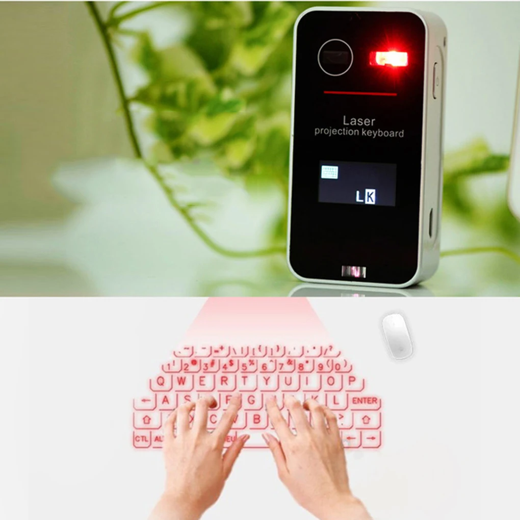 Screen Display Mini Portable Bluetooth Key Virtual Projection Keyboard