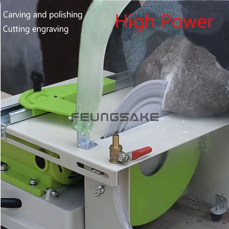 Multifunction Mini Table Saw Stone Polisher Jade Engraving Machine 1380w Power desktop buddha beads polish machine,metal/Acrylic