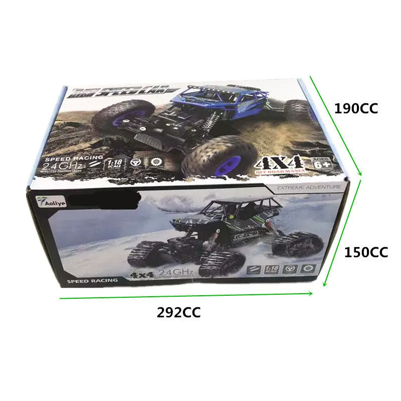 ATTOP Remote Control Off-Road Cars Electric RC Car Rock Crawler Toy On The Radio Controlled 4x4 Drive Toys For Boys Kids Gift