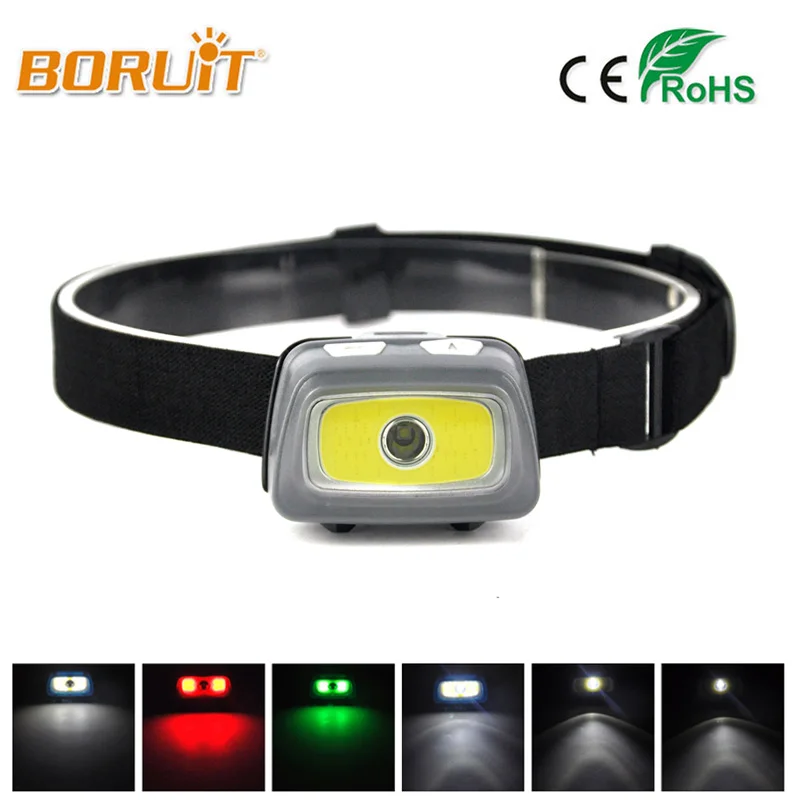 Mini Headlamp 5000 Lumens R5 LED Waterproof AAA Headlight Red Green