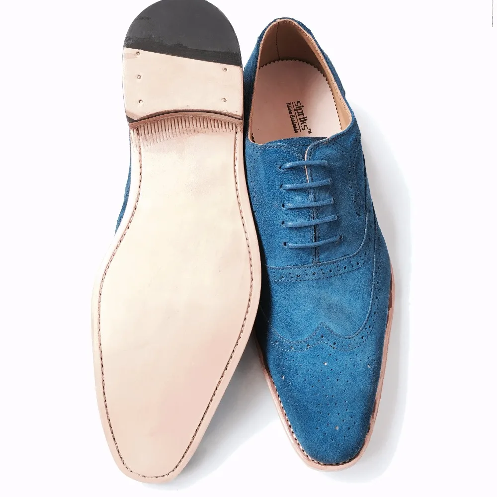Sipriks/мужские Прошитые оксфорды; темно-синие смокинговые туфли; офисные мужские классические модельные туфли с перфорацией; импортные официальные Туфли-броги в итальянском стиле