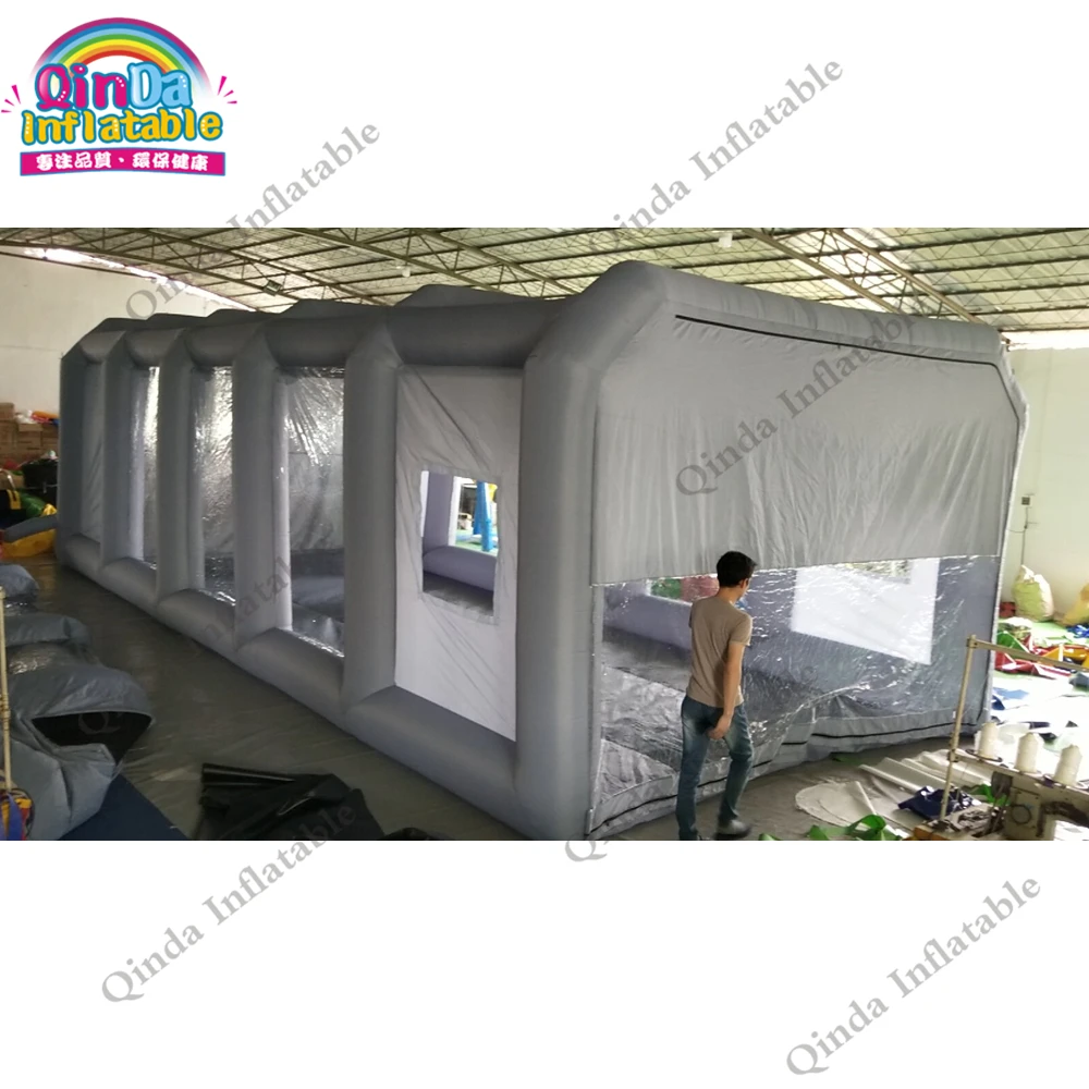 High Quality Inflatable Spray Painting Tent 10x5x3.5m Inflatable Paint Spray Booth For Car 6