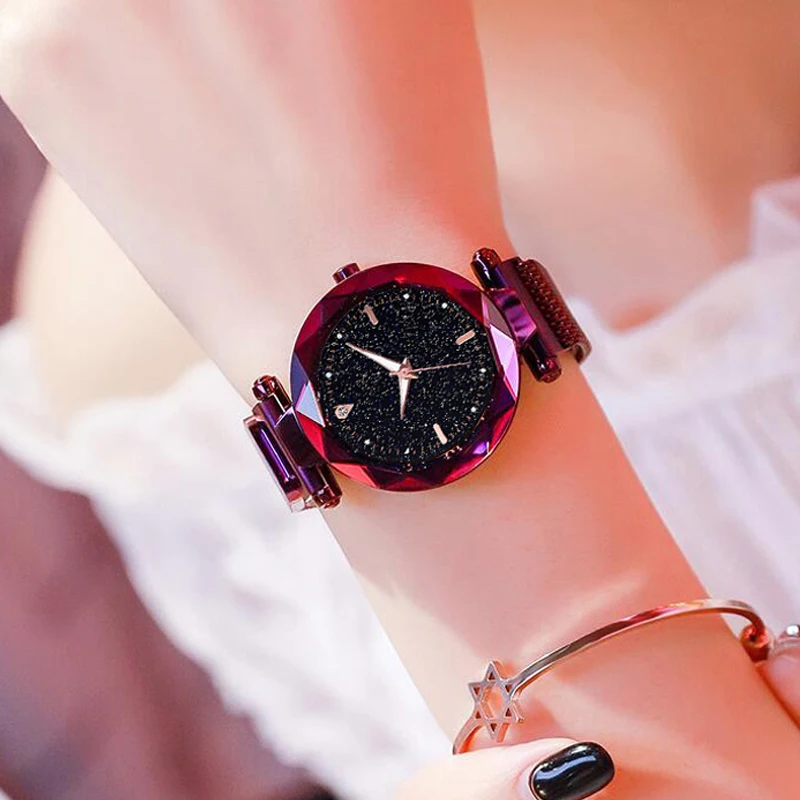 

Luxury Women Watches 2019 Ladies Watch Starry Sky Magnetic Waterproof Female Wristwatch Luminous relogio feminino zegarek damski