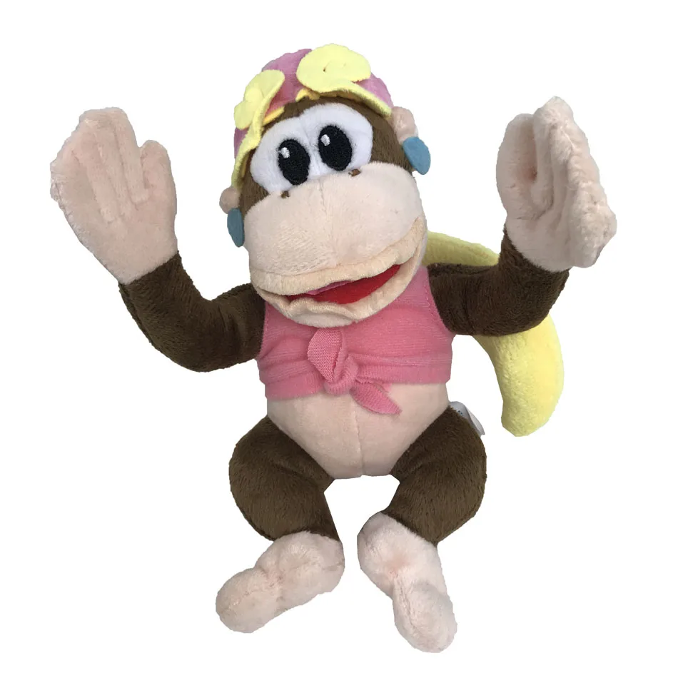 18 см аниме Super Mario Bros Donkey Kong Sister Dixie Peluche Кукла Плюшевая мягкая детская игрушка Рождественский подарок - Цвет: Sister Dixie