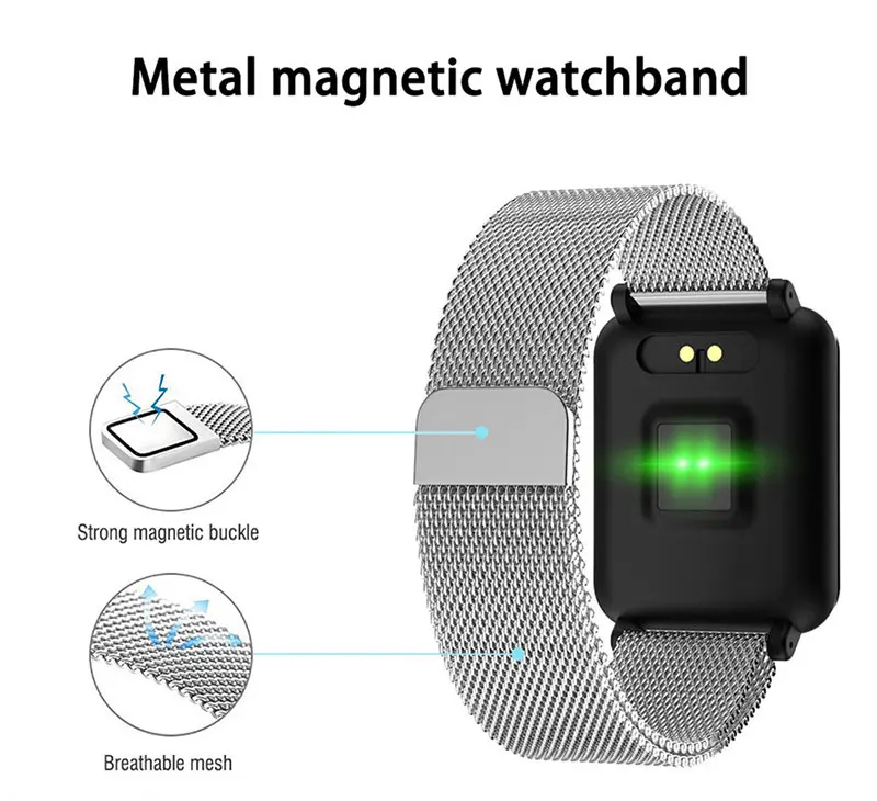 VERYFiTEK M19 Smart Watch Blood Pressure Heart Rate Monitor Women Men Clock Sport Fitness Tracker Smartwatch For Android IOS (3)