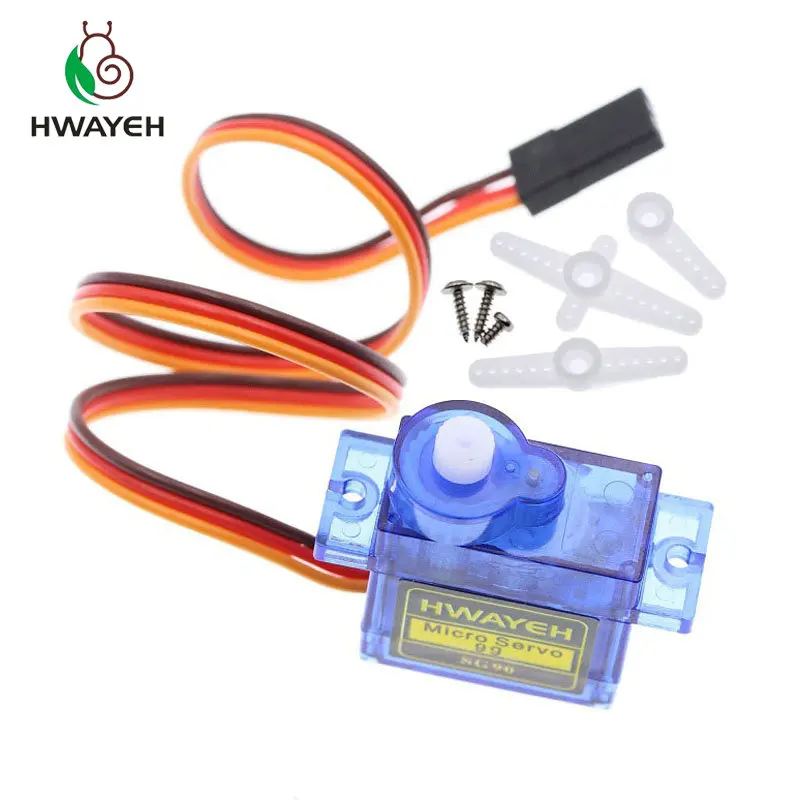 1 шт. HWAYEH Rc Мини Микро 9 г 1,6 кг сервопривод SG90 Для arduino RC 250 450 6CH для arduino вертолета самолета автомобиля лодки