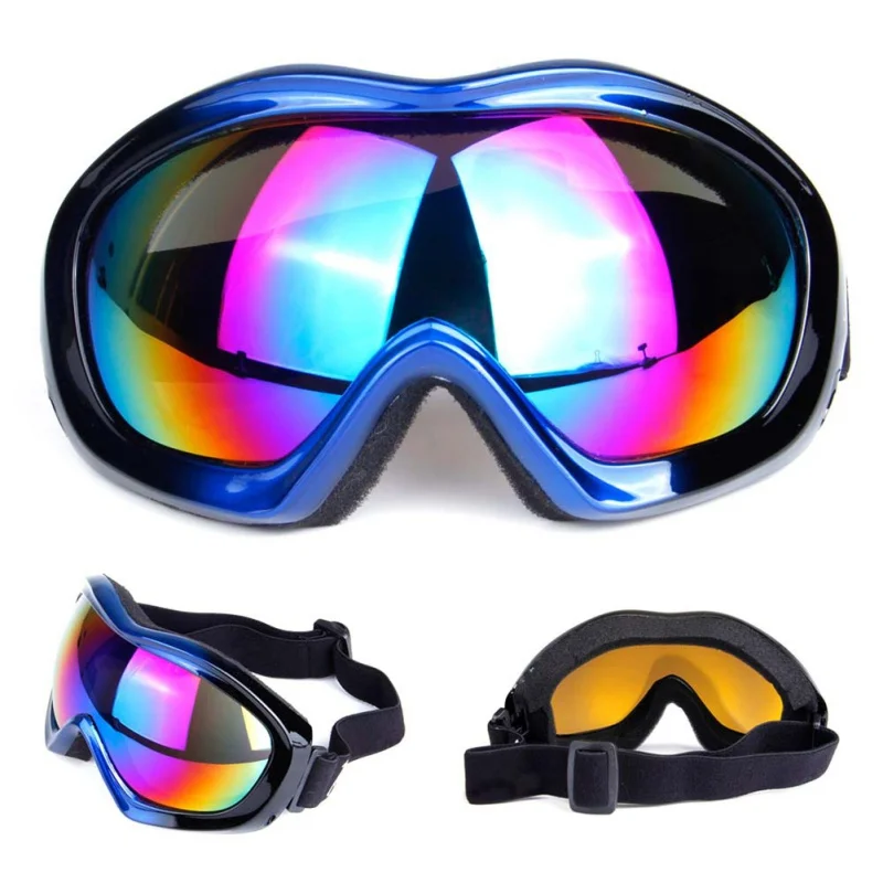 Pro унисекс лыжные очки для сноуборда однослойные сферические поверхности UV400 противотуманные ветрозащитные зимние спортивные лыжные велосипедные очки