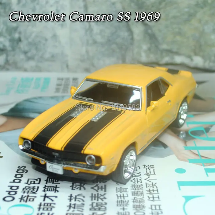 Marque New Cool 1 36 Echelle Modele De Voiture Miniature Jouets Vintage Chevrolet Camaro Ss 1969 Metal Pull Back Voiture Jouet Pour Les Enfants Cadeau Aliexpress