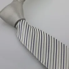 Yibei Coachella Галстуки серый Узел Контрастность серебро W черный в полоску галстук тонкий тощий галстук 7 см Бизнес галстук ручной работы рубашка галстуки