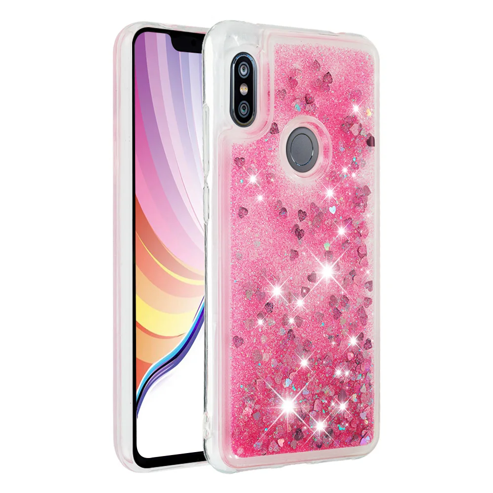 Чехлы для Huawei Honor 8A 8C 8X 7X 6A 7A Pro 8 9 10 Lite V10 V20 мягкий чехол с жидкими блестками