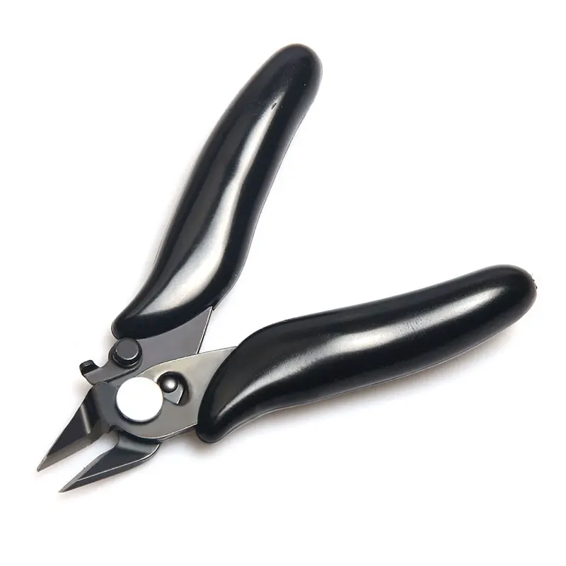 1Pc 3.5 inch Black Mini Wire Cable Cutters Cutting Side Snips Flush