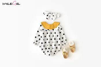 

WLG Baby girl rompers newborn girl spring summer rompers kids clothing toddler girl long sleeve clothes