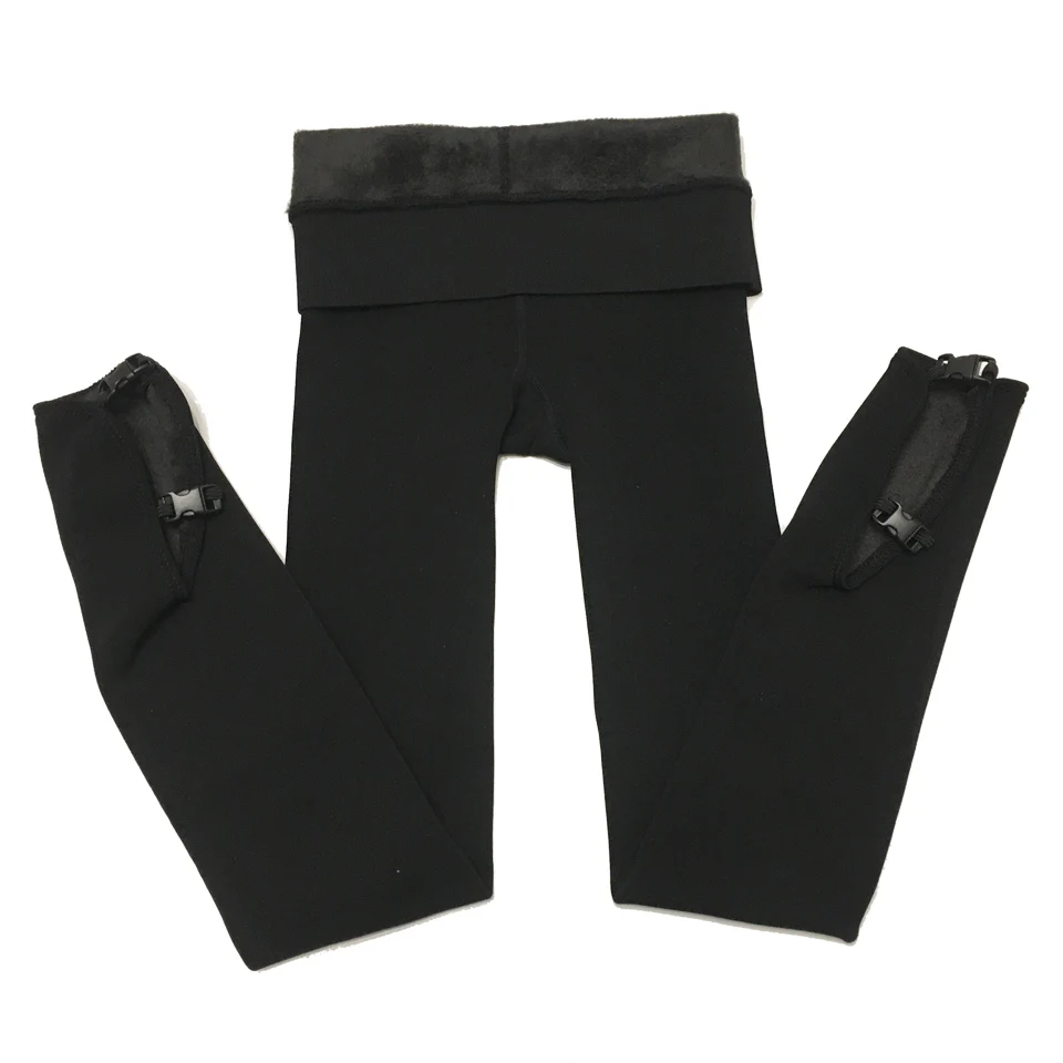 Figure Skating Pantyhose Ice Skate Pants Socks Tights Thermal Leotard Long Children Ice Skate Pants With Shoes Cover Half IF01 figure skating tights
