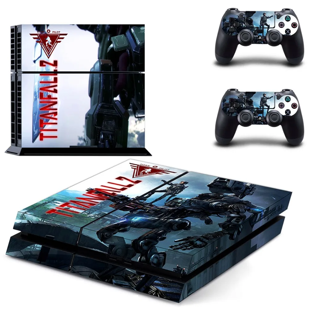 Игра Titanfall 2 PS4 наклейка на кожу Виниловая для Playstation 4 консоль и контроллера