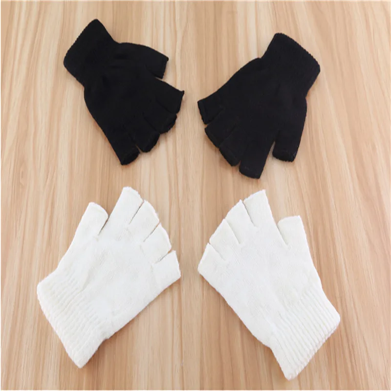 Новые черные перчатки без пальцев мужские перчатки без пальцев женские перчатки luva inverno guantes de invierno guantes sin dedos