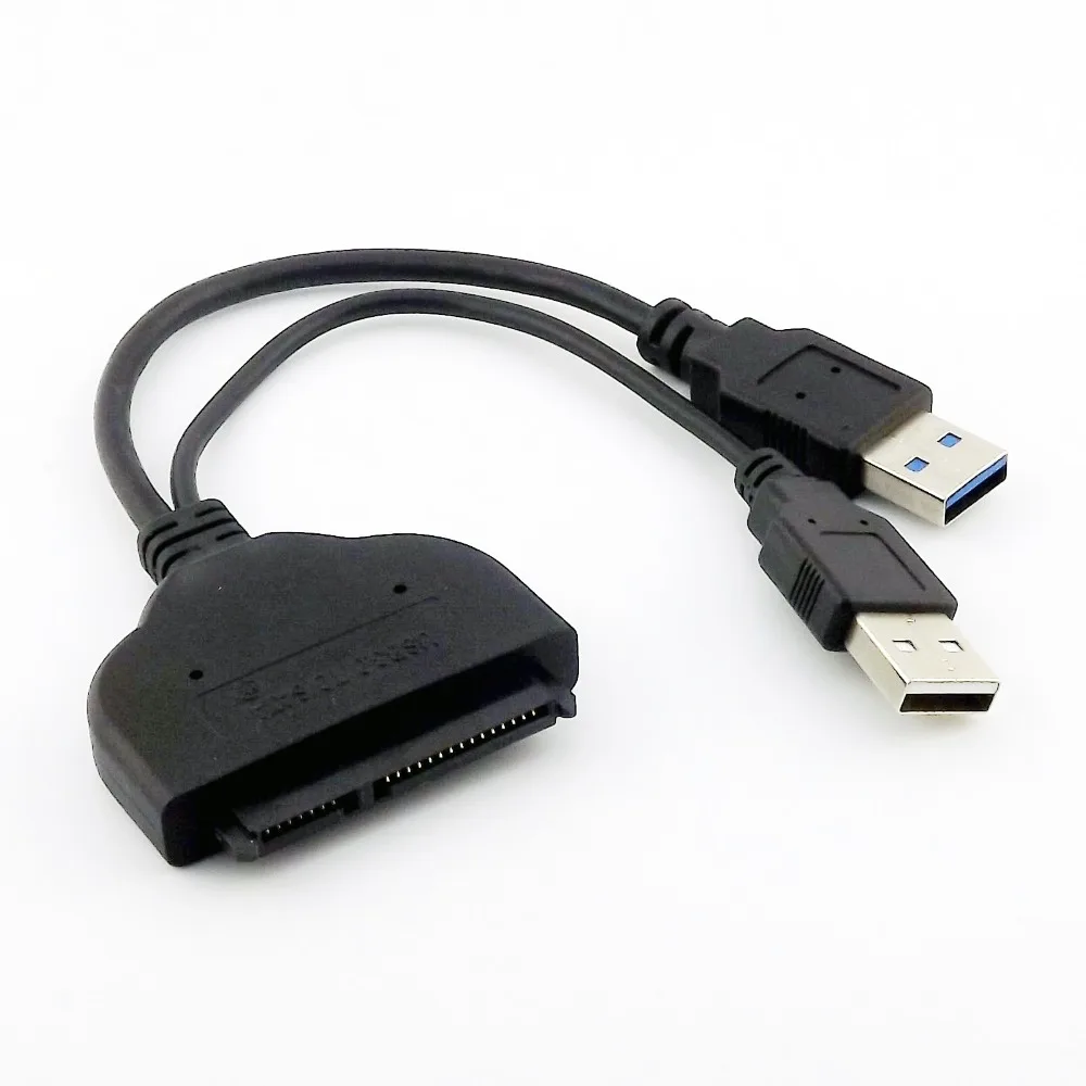 ^*Best Offers 10x SATA 2.5\ 7+15 Pin 22Pin to USB 3.0 A + USB 2.0 A Male Hard Disk Drive Data Adapter Connector Cable 20cm