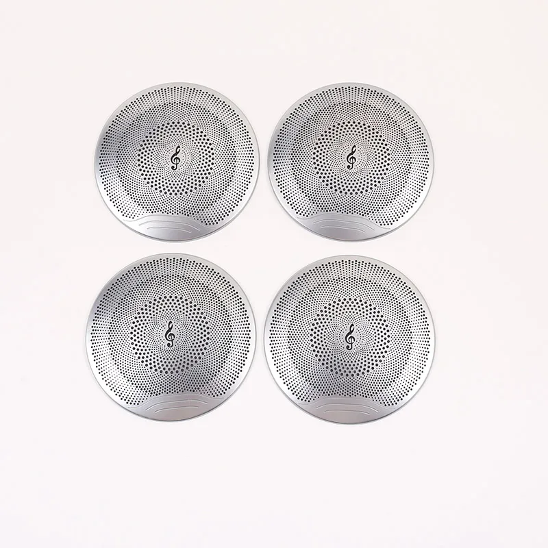 

4pcs For Mercedes Benz GLC X253 E Class W213 C Class W205 Car Steel Audio Speaker Door Loudspeaker Trim Music LOGO